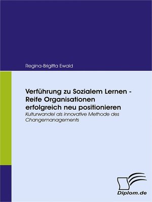 cover image of Verführung zu Sozialem Lernen--Reife Organisationen erfolgreich neu positionieren